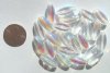 25 17x7mm Crystal AB Ovals